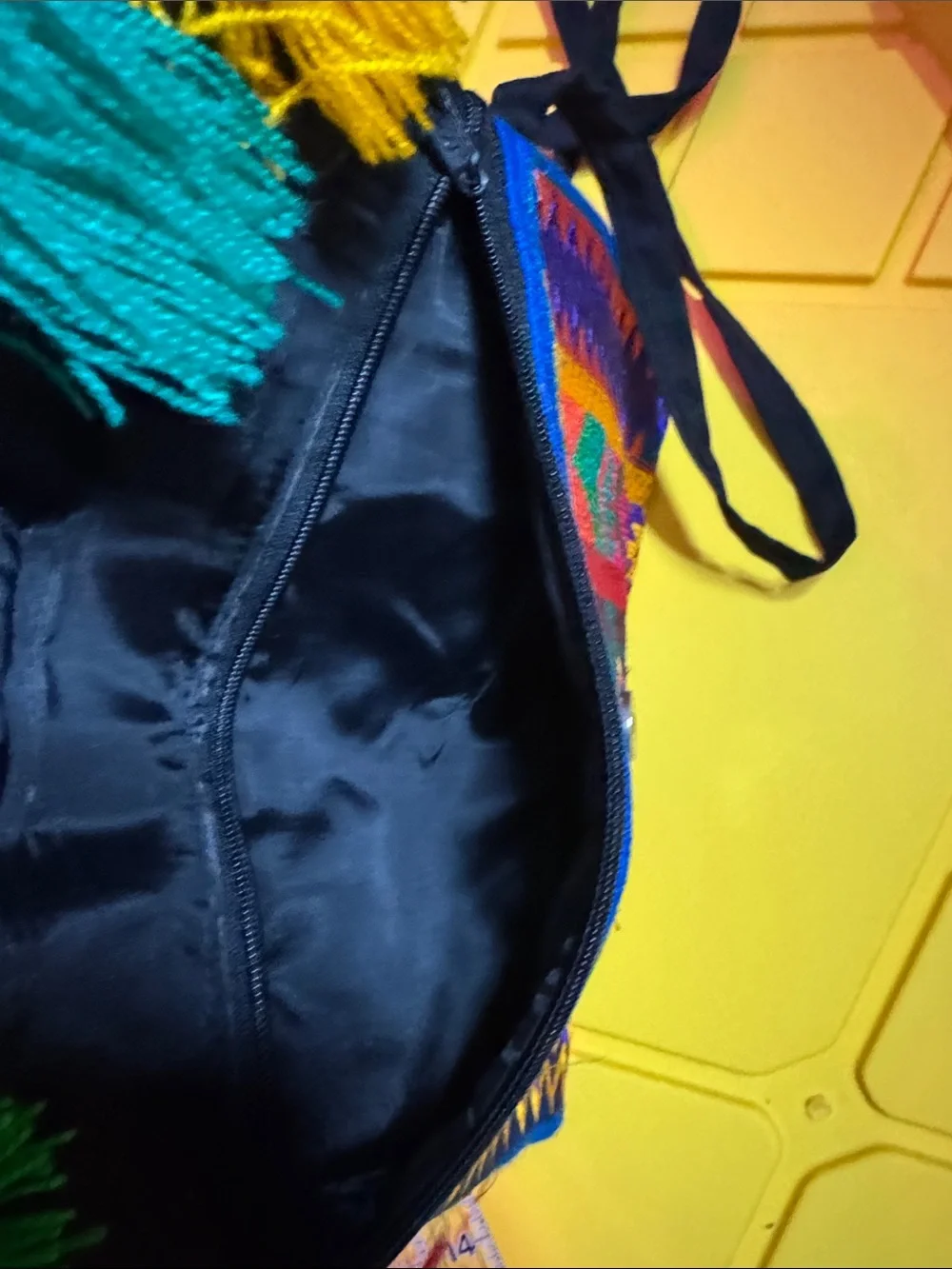 Bohemian Multicolor Tassel Envelope Shoulder Bag